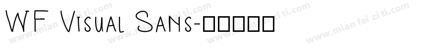 WF Visual Sans字体转换